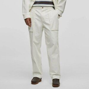 Mode of One Men's Utility Relaxed Fit Straight Leg Pants Neo Natural Size 38